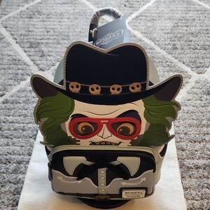 Loungefly Beetlejuice Exclusive Western Cosplay Backpack with Hat Design NWT